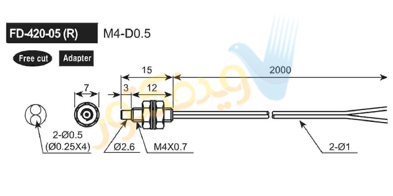 کابل فیبر نوری آتونیکس مدل FD-420-05R