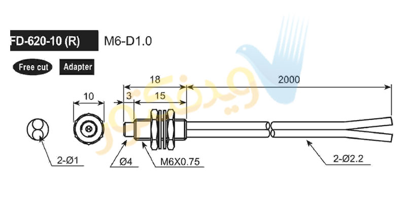 کابل فیبر نوری آتونیکس مدل FD-620-10R