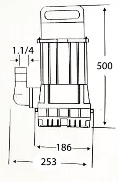 ابعاد پمپ کفکش آبراه مدل AP-68.4F