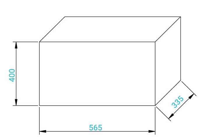 ابعاد بسته بندی پمپ آب دو پروانه ابارا CDA 5.50 T IE2