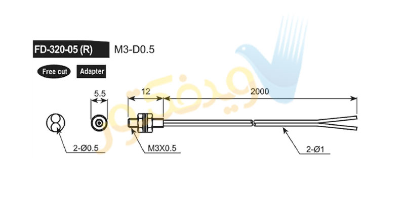 کابل فیبر نوری آتونیکس مدل FD-320-05R