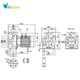 پمپ آب چدنی پروانه استیل ابارا 3D 40-160/4 T IE2