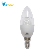لامپ شمعی شفاف پارمیس مدل LED 8W مهتابی