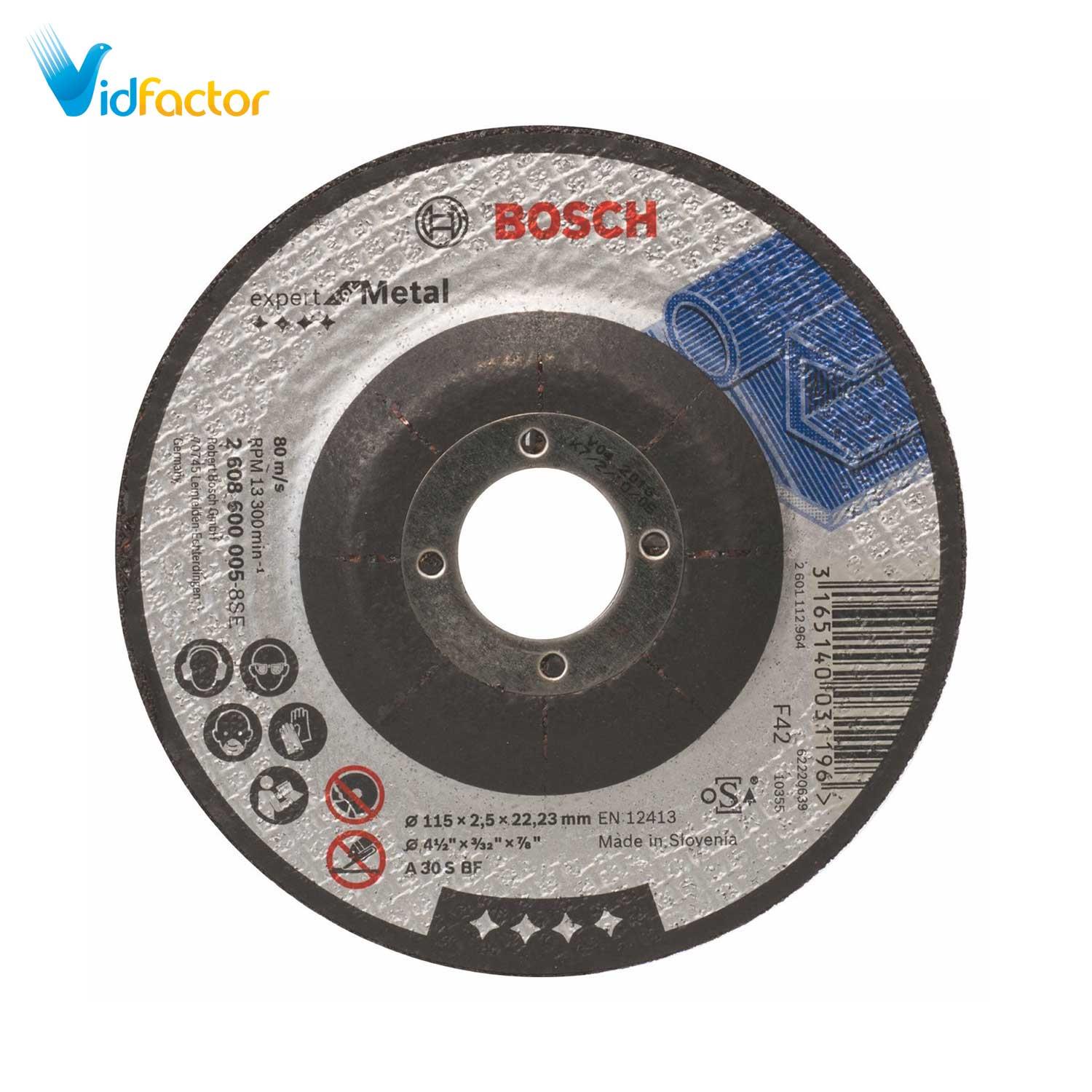 صفحه برش  فلز محدب Bosch D115x2.5x22.2  2608600005