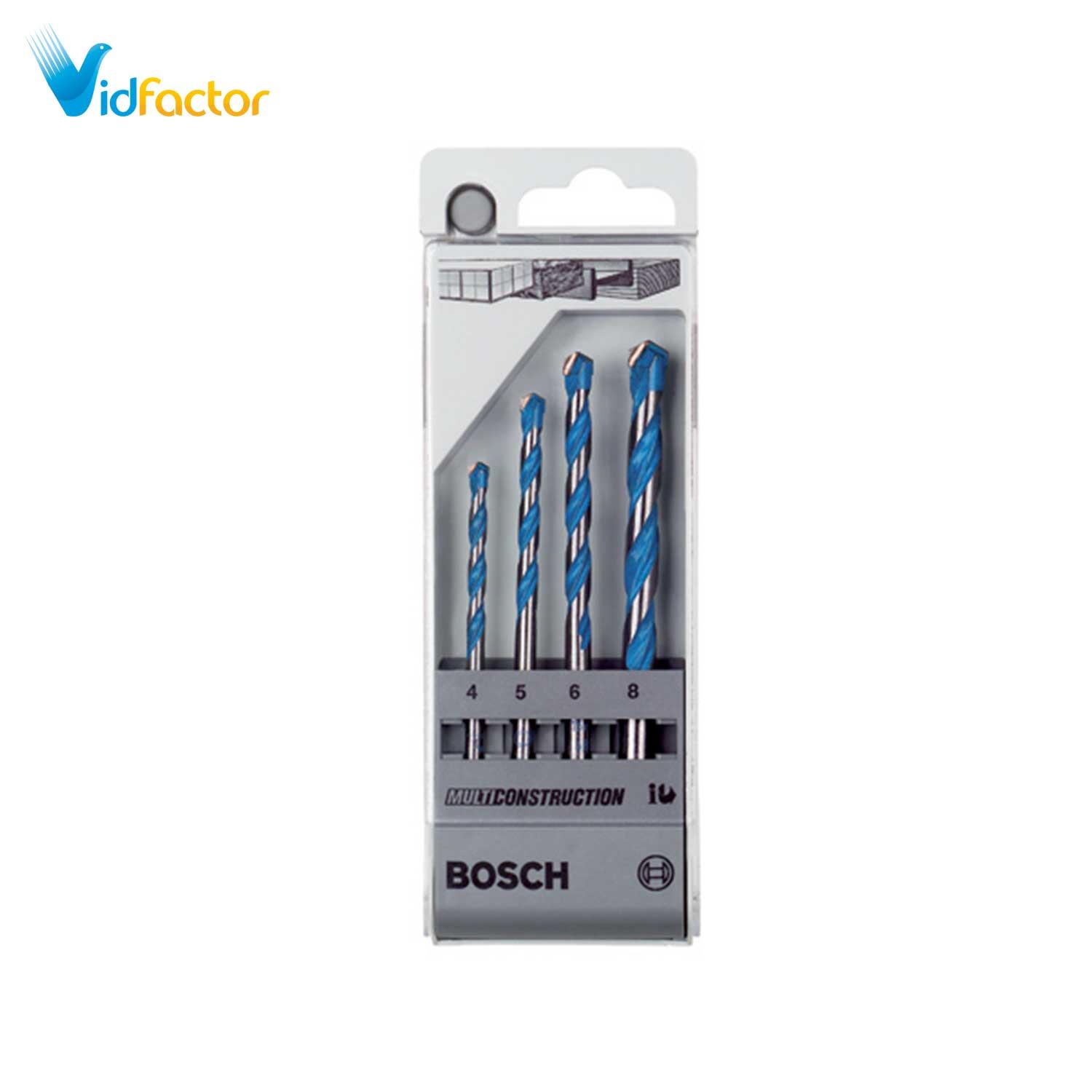 ست 4 تایی مته همه کاره Bosch D4-5-6-8 2607018285