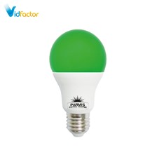 لامپ حبابی پارمیس مدل LED BULB 9W سبز